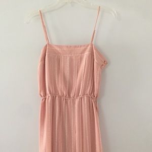 Forever 21 Blush Pink Pleated Party Dress